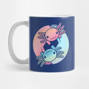 Cute Axolotl Yin Yang Mug